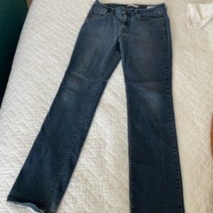 Levis Women Size 10 Straight Leg 505 Jeans Dark Wash